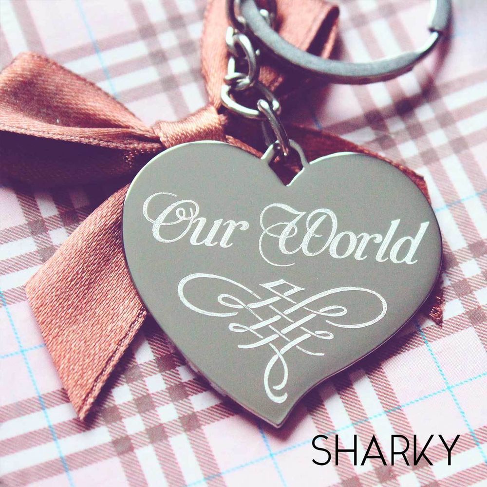 Брелок Сердце с гравировкой для любимой