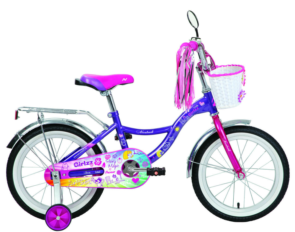 Детский велосипед Novatrack Little Girlzz 16" (2019)