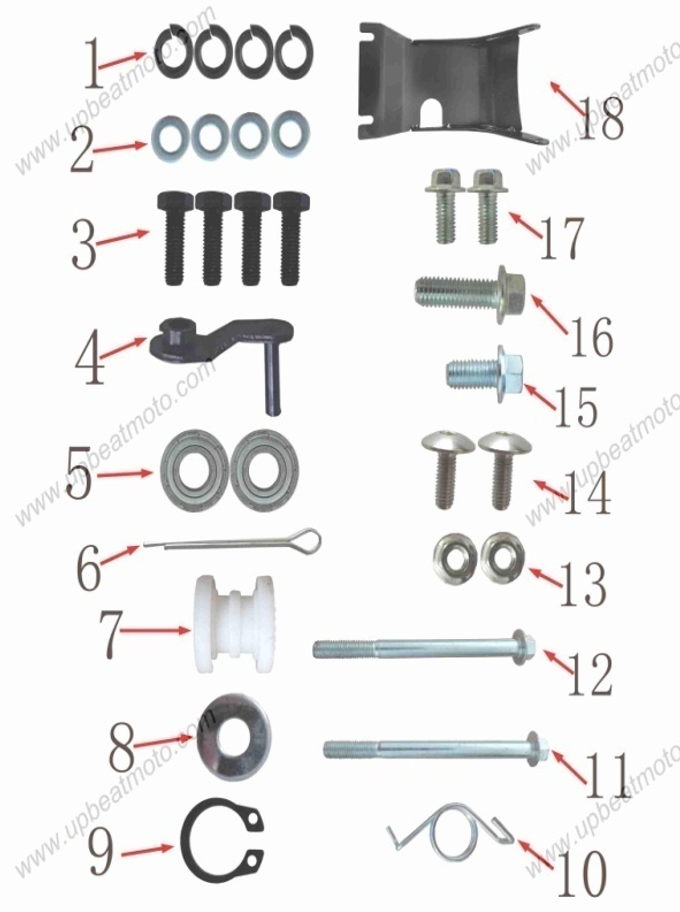 Запчасти C к питбайку Motax CRF 125