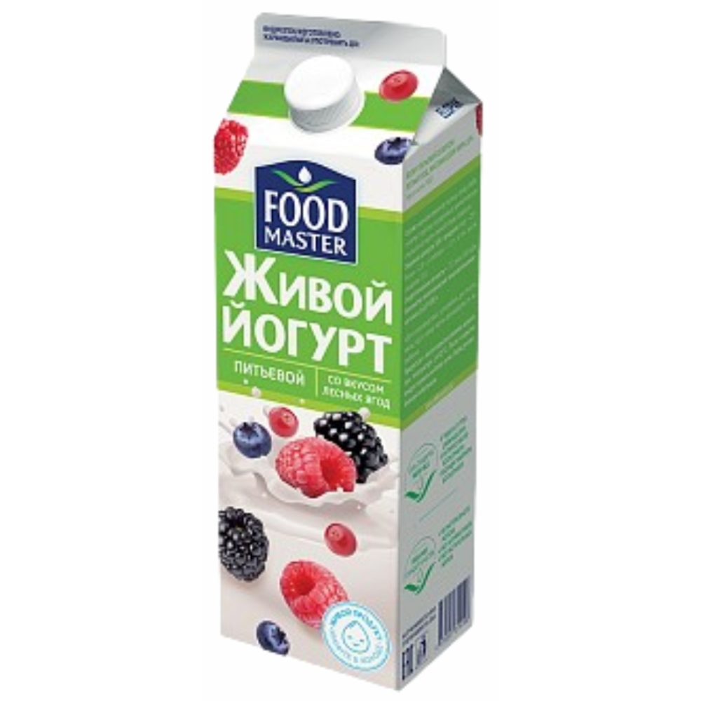 Йогурт Food Master питьевой Лесные ягоды 900 гр