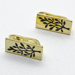 Ювелирные швензы с позолотой, 16*7 мм, цена за пару