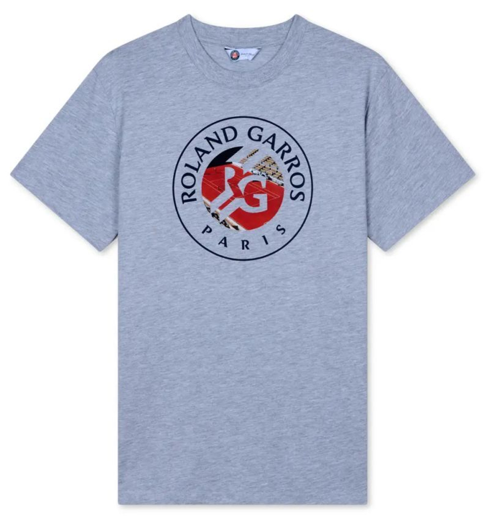 Теннисная футболка Roland Garros Toulouse Court Logo - grey
