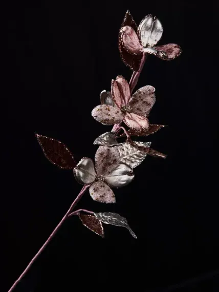 Ветвь Кизил 32х74 см., шампань, Christmas DeLuxe (88913)