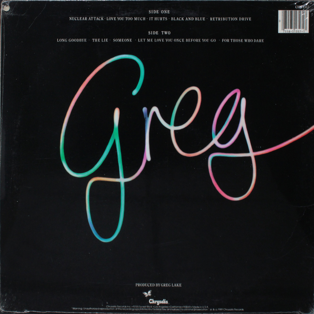 Greg Lake / Greg Lake (LP)