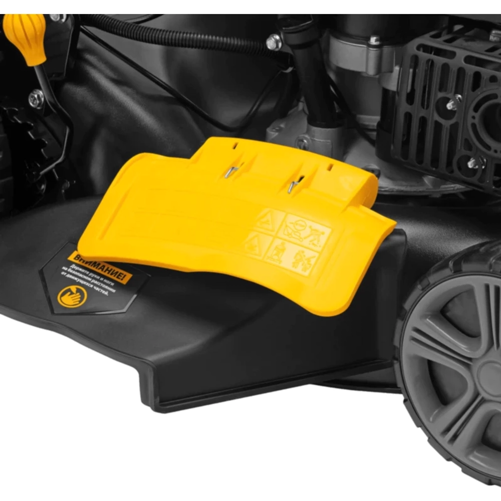 Газонокосилка бензиновая DENZEL GLD-460SP-VE: 4.5 л.с., нож 46 см, 58809