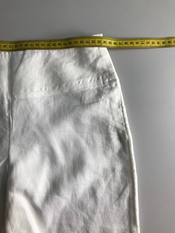 Брюки Zara льняные белые, маркировка S, визуально на 44 размер