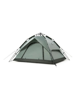 Палатка Naturehike 4-местная, быстросборная, серо-зеленая