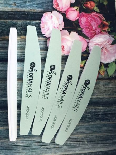 Sofianails Двусторонняя профессиональная полировка "Ультра блеск", Корея