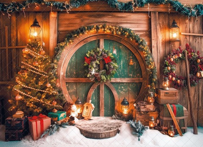 Зимняя сцена №1 - фон неопреновый