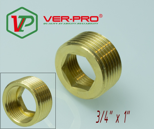 Футорка латун ПОД ШЕСТИГРАННИК 3/4 г. х  1" ш. ViEiR  (300/10шт)