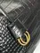 BALENCIAGA RODEO HANDBAG с крокодиловым тиснением, черная