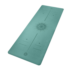 ULTRAцепкий 100% каучуковый коврик для йоги Ultra Arrows Emerald 185*68*0,5 см