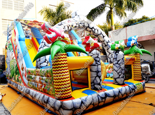 Коммерческий надувной батут "Солнечный остров" 7.5*5*5 м