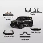 Обвес для Chery ICar 03 2024+ айкар передний бампер боковые юбки задний бампер