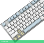 Клавиатура A4Tech Fstyler Neon синий/белый (FS100)