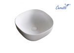 Раковина CR0077 накладная, белая, квадратная 410х410х145 Ceruttispa