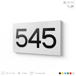 Номер на дверь 545, табличка на дверь для офиса, квартиры, кабинета, аудитории, склада, белая 120х70 мм, Айдентика Технолоджи