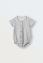 1513-340 Боди из муслина (клетка синяя)