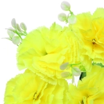 Искусственные цветы «Букет Гвоздик» 34см 7цветков желтые