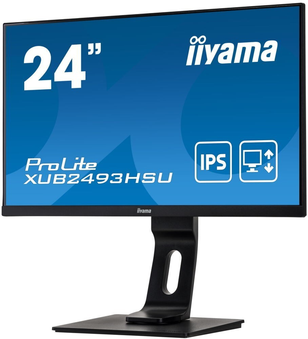 Монитор Iiyama 24;; ProLite XUB2493HSU-B1 1920x1080 IPS LED 75гц 4ms VGA HDMI DisplayPort