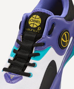 Кроссовки баскетбольные JÖGEL Launch 2.0 LOW, белый/фиолетовый/голубой