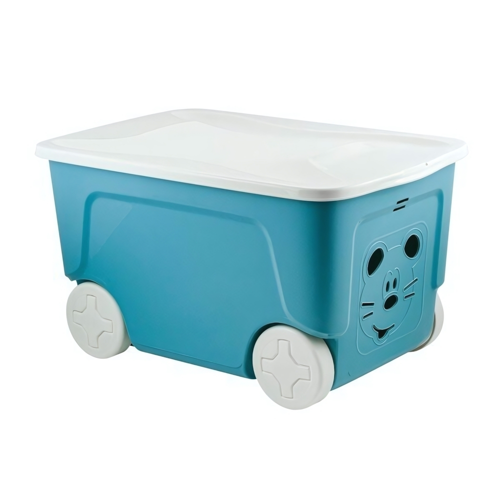 Детский ящик на колесах Lalababy Play with Me 50 л синий колокольчик