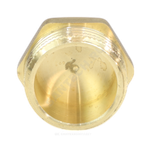 Заглушка латунь Ду 15 (1/2") НР LD LD.65.505.15