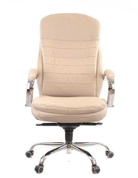 Кресло руководителя Everprof Valencia M Кожаное Бежевый