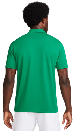 Мужское теннисное поло Nike Court Dri-Fit Solid Polo - malachite/white