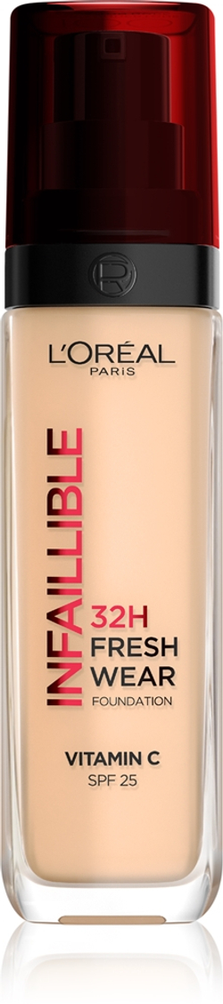 L’Oreal Paris Infaillible 32H Fresh Wear - Долговременное тонирование в жидкой основе оттенок 100 WARM DORE, 30 ml