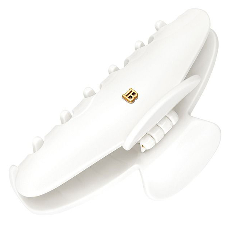 Balmain Hair Couture Заколка-краб для волос белая размер L Pince white