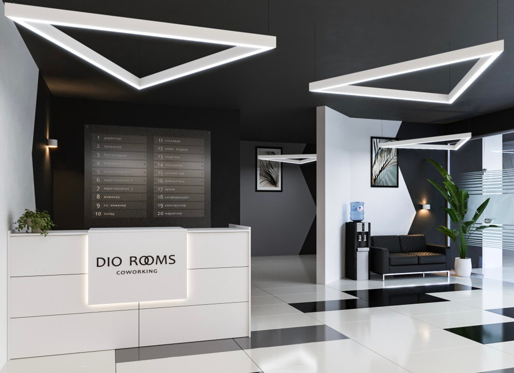 Светильник LED подвесной Треугольник LP85 TRIX (сегмент 1800мм) 142вт 4000К 1570х1570х80мм белый DIOLUM