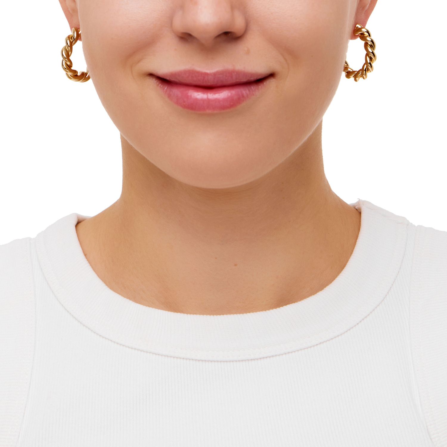 Серьги Simple Wreathy Earrings - Gold