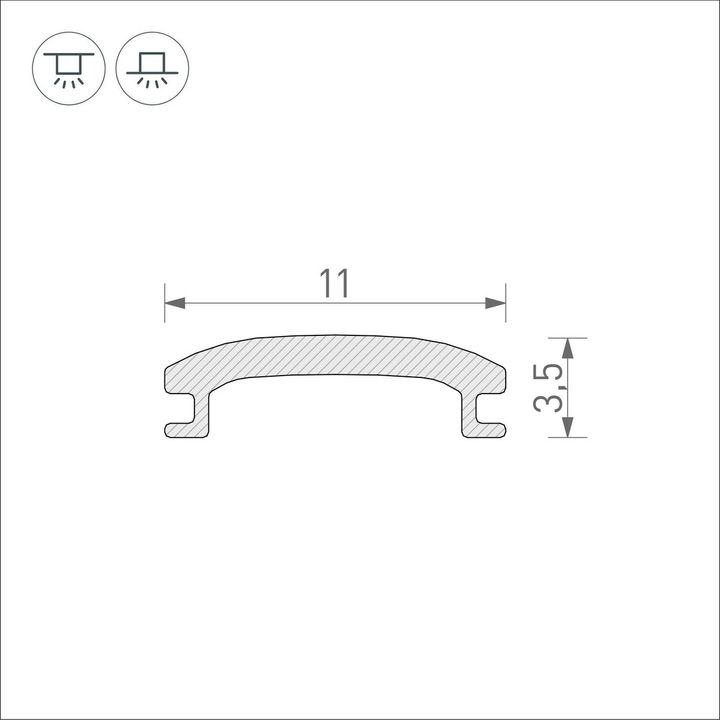Рассеиватель Arlight Stretch-Shadow-100M Opal-PVC 046369