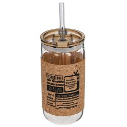 GAEM Бутылка с трубочкой, 410 мл, L7 W7 H14,5 см, 4в.