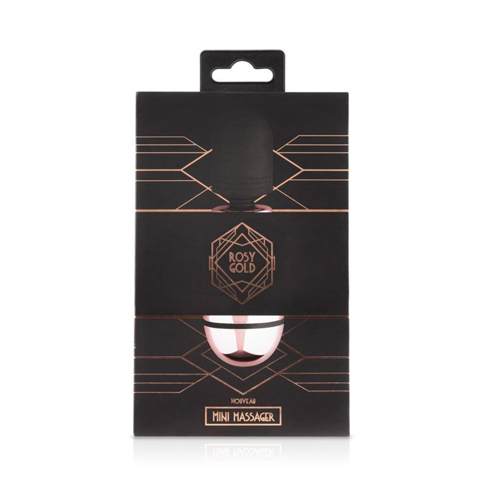 Жезловый мини-вибромассажер Nouveau Mini Massager (Цвет: золотистый с черным)