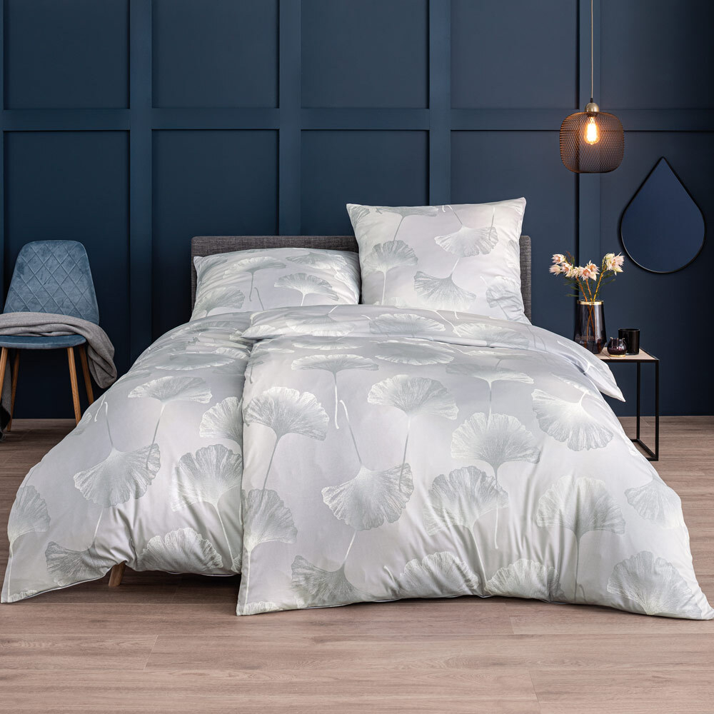 Постельное белье 1.5 спальное Estella Isabella platinum серое