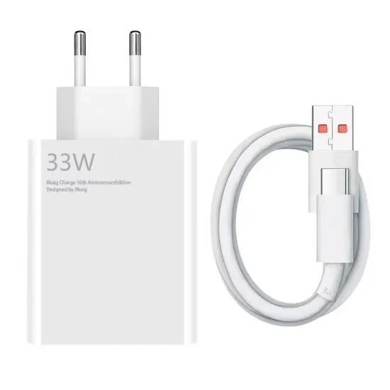 Адаптер питания для быстрой зарядки 33 Вт USB-C + USB-A