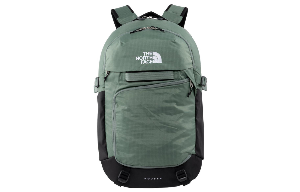 THE NORTH FACE 38.7L Comfortable Backpack Double Shoulder Outdoor Bag Recycled Nylon Green Unisex
