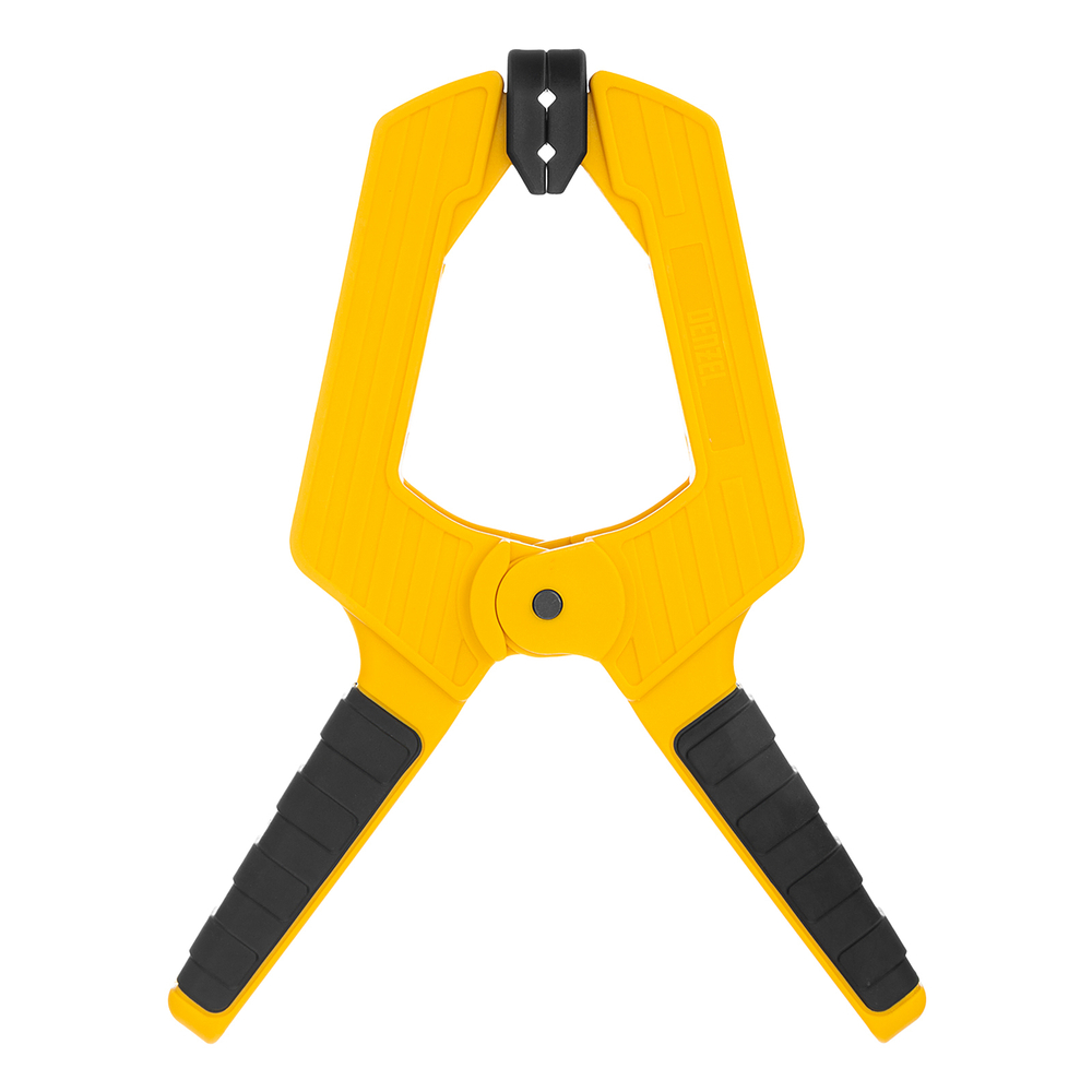 Струбцина клещеобразная, усиленная 100 х 80 мм, двухкомпонентные рукоятки Denzel