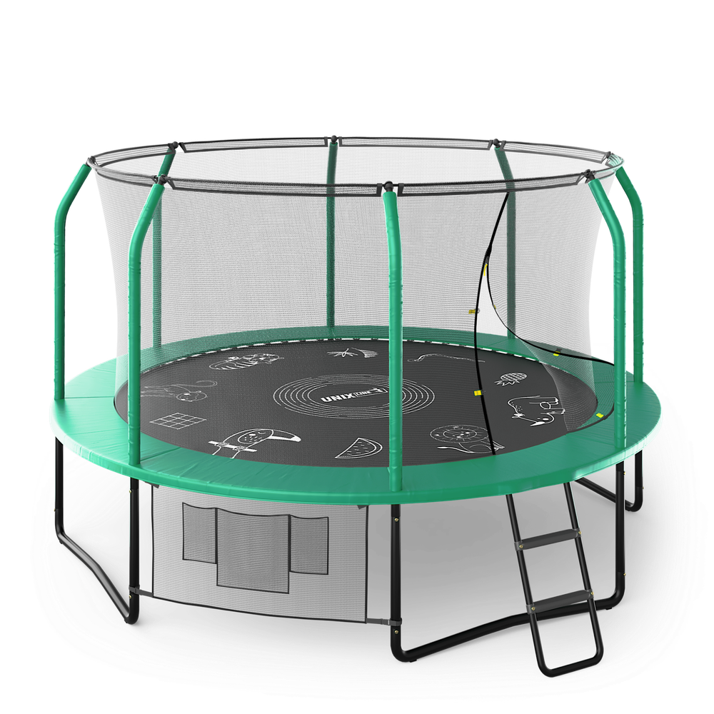 Батут UNIX Line SUPREME GAME 12 ft (Green)