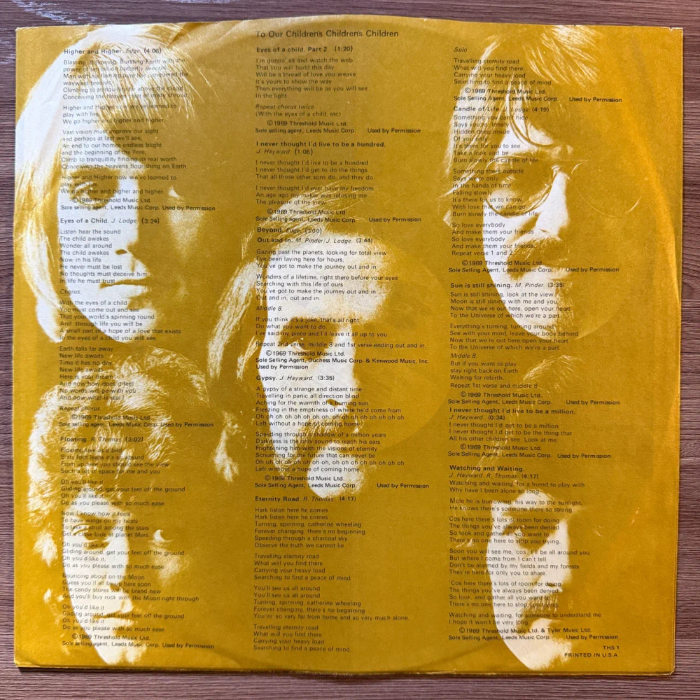 The Moody Blues ‎– To Our Children's Children's Children (США 1969г.) Т