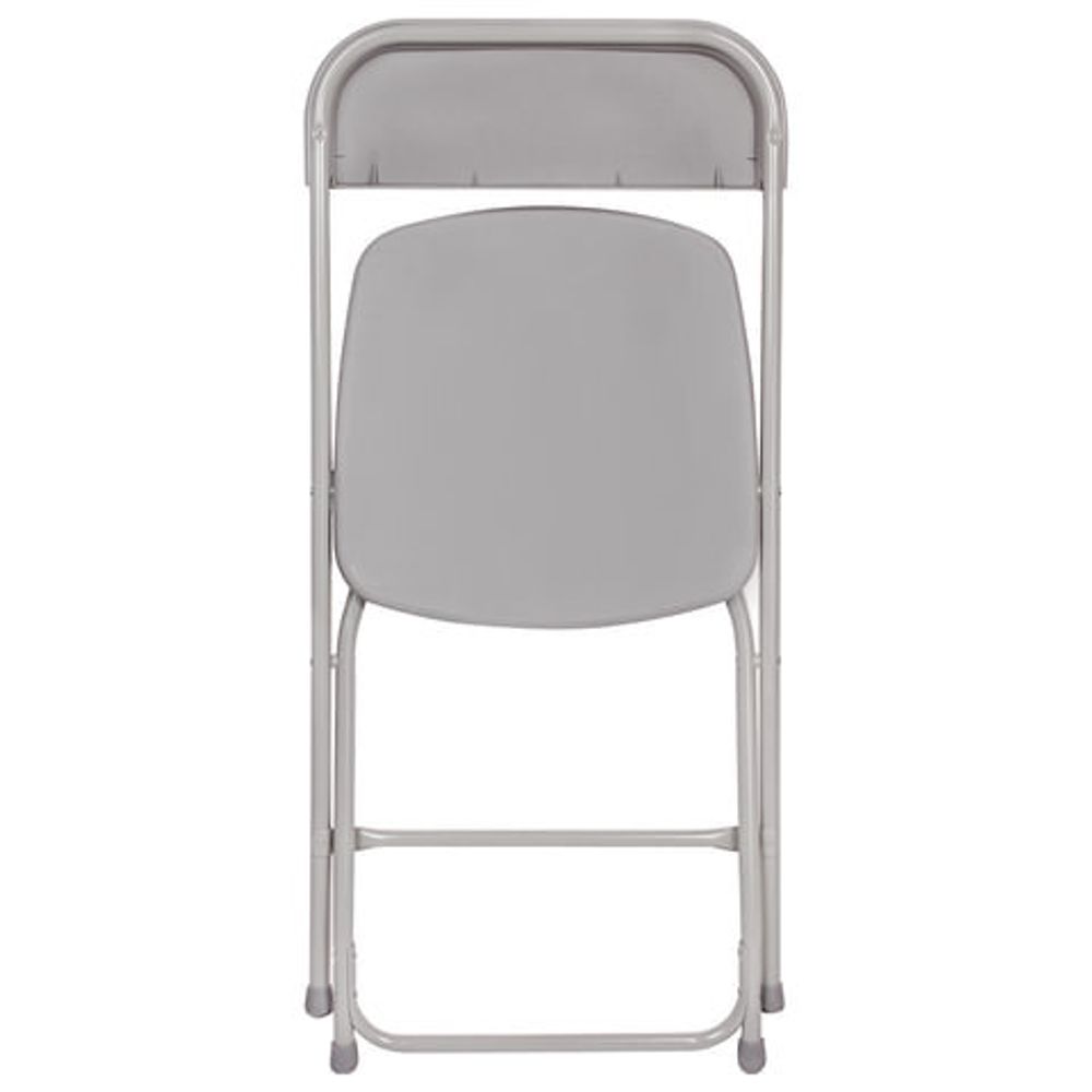 Стул складной для дома и офиса BRABIX "Golf CF-002", серый каркас, пластик серый, 531564