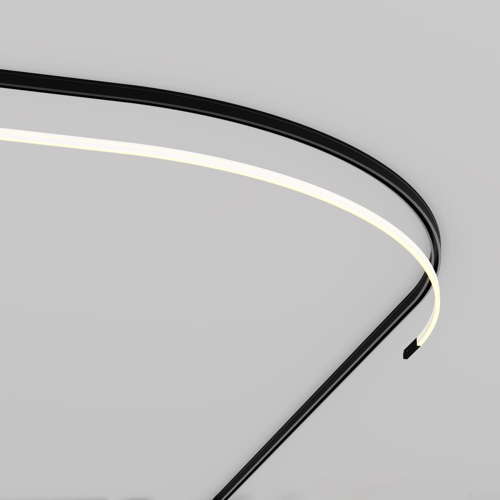 Трековый магнитный светодиодный светильник Maytoni Levity Flex TR186-1-16W2.7K-B