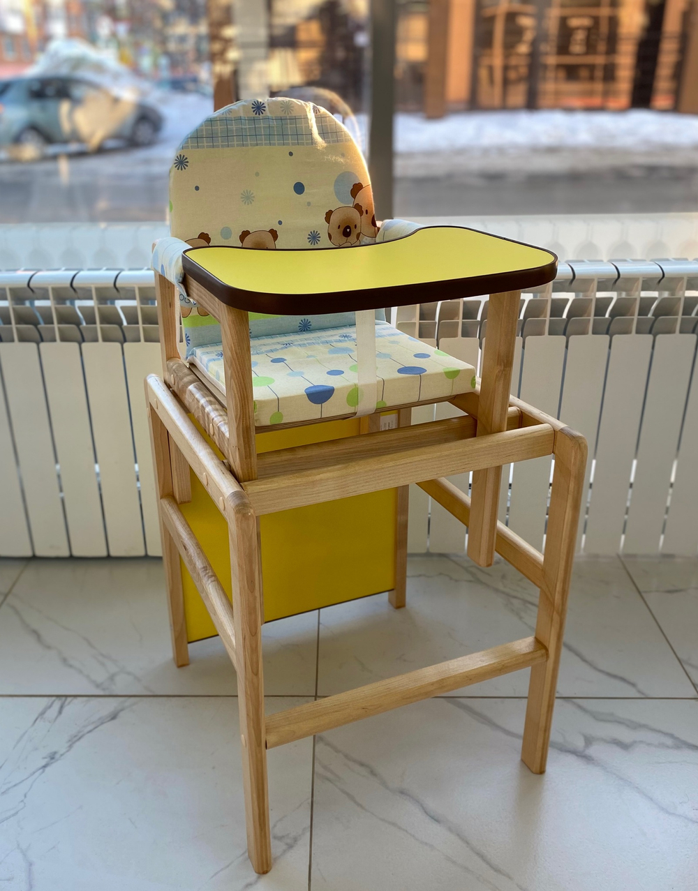Стульчик для кормления Матрешка (Желтый)