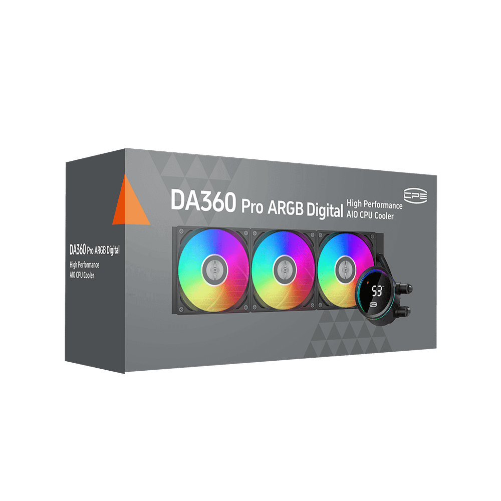Водяное охлаждение для CPU PCCooler DA360 Pro ARGB Digital BK 300W 1200/1700/1851/20XX/AM4/AM5 Черны