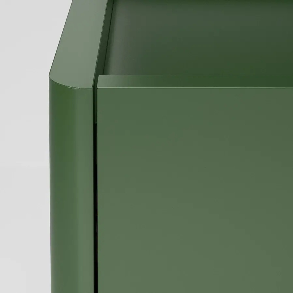 Шкаф с дверцами и ящиками - IKEA IDÅSEN/IDASEN/ИДОСЕН ИКЕА, 119х47х80 см, зеленый