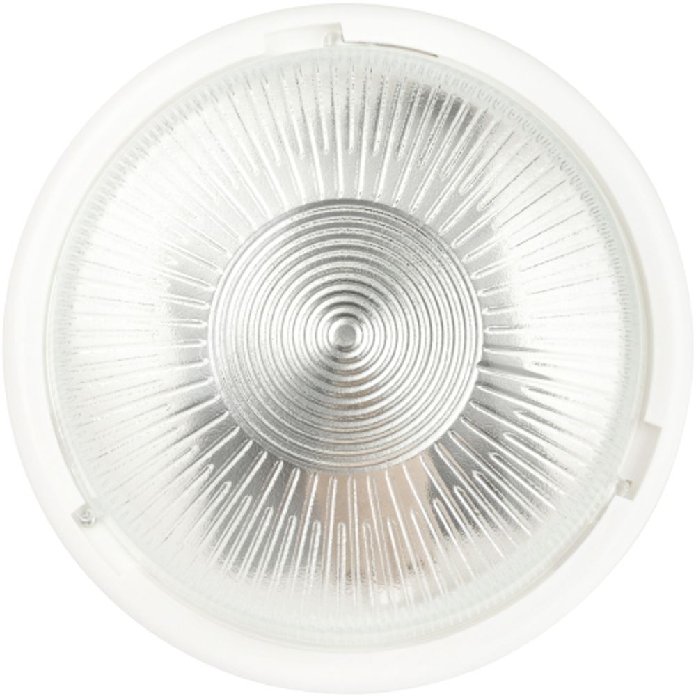 Светильник ЭРА НБО 05-100-001 с ободком Рондо пластик/стекло IP44 E27 max 100Вт круг белый | Светильники ЖКХ IP40 и IP44