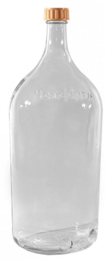 Бутыль Четверть 3л стекло, с крышкой