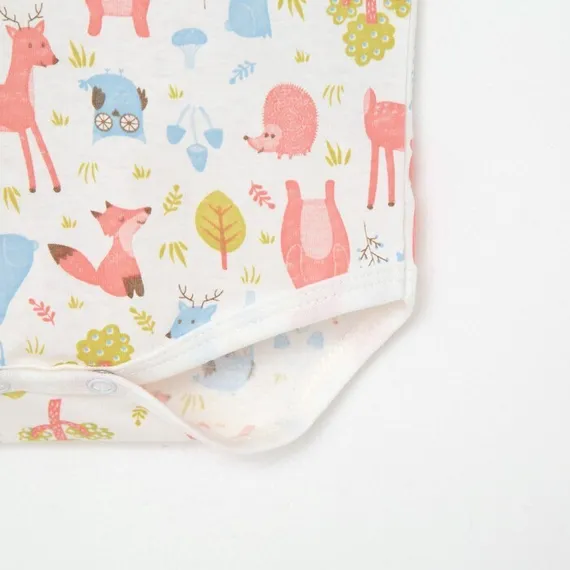 Боди-майка, цвет молочный/голубой, рост 68 см